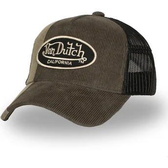 Von Dutch brun och svart truckerkeps CUT01