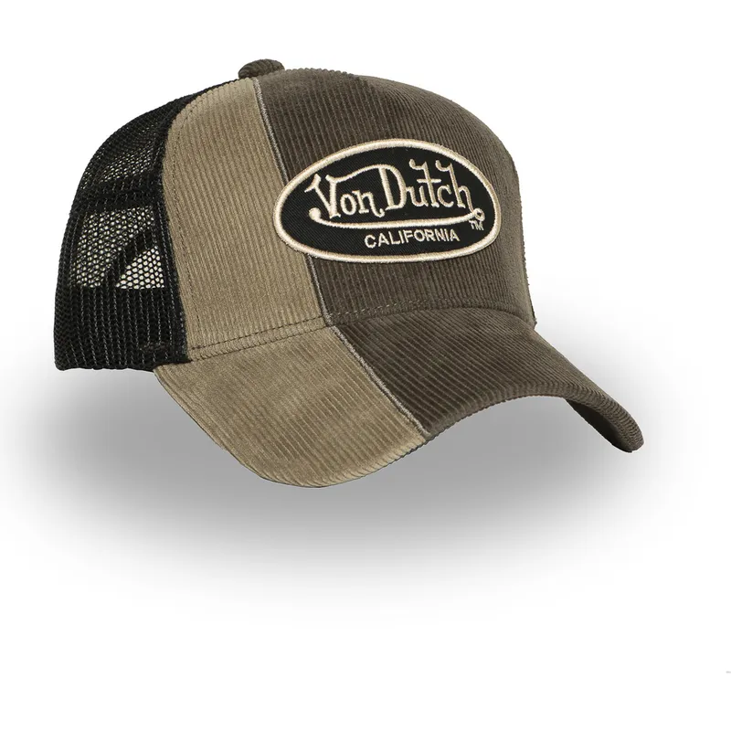 truckerkeps-brun-och-svart-cut01-fran-von-dutch