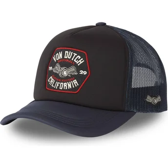 Von Dutch brun och marinblå truckerkeps FOAM02