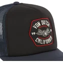 von-dutch-brun-och-marinbla-truckerkeps-foam02