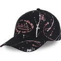 snapbackkeps-med-bojd-skarm-i-svart-och-rosa-imag-p-fran-von-dutch
