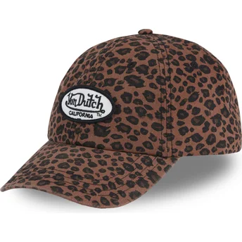 Justerbar leopardmönstrad kurvkeps LEO BR från Von Dutch