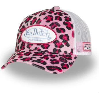 Truckerkeps rosa leopard PSA P från Von Dutch