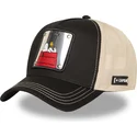 svart-och-beige-truckerkeps-snoopy-och-woodstock-pea6-naw6-peanuts-fran-capslab