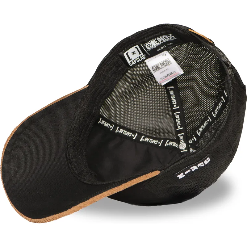 svart-och-brun-trucker-keps-straw-hat-pirates-op6-one-one-piece-fran-capslab