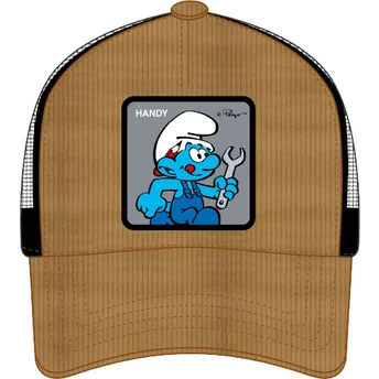 Brun och svart truckerkeps Pitufo Manitas SMU HANDY Smurfarna från Capslab