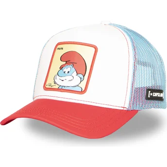 Gorra trucker flerfärgad Pappa Smurf SMU PAPA Smurfarna från Capslab