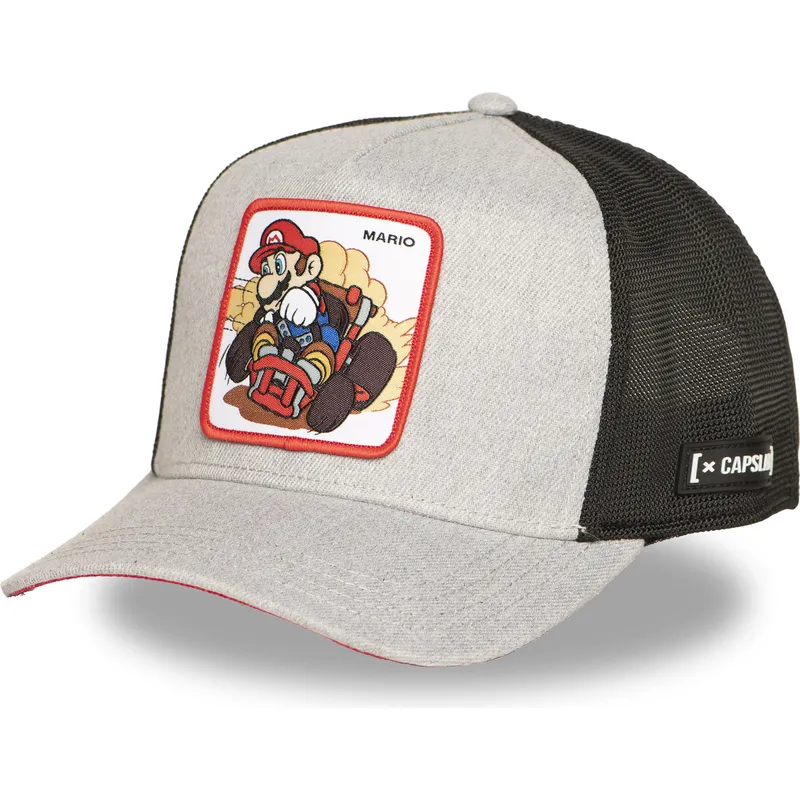 gra-och-svart-trucker-keps-mario-kart-smk3-vro-super-mario-bros-fran-capslab