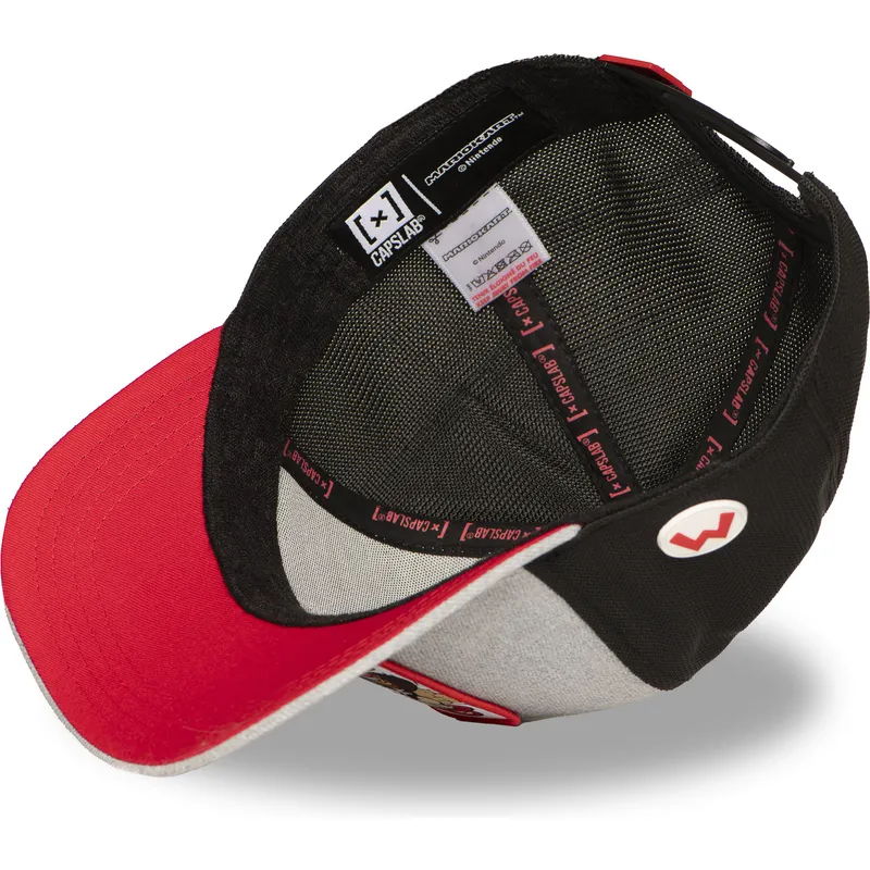 gra-och-svart-trucker-keps-mario-kart-smk3-vro-super-mario-bros-fran-capslab