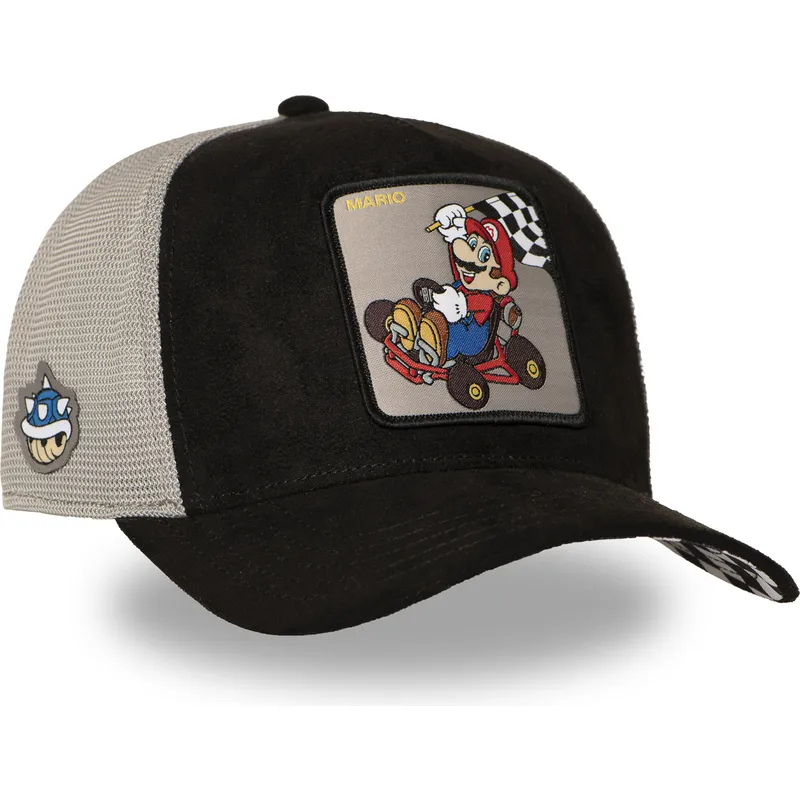 svart-och-gra-trucker-keps-mario-kart-smk3-che-super-mario-bros-fran-capslab