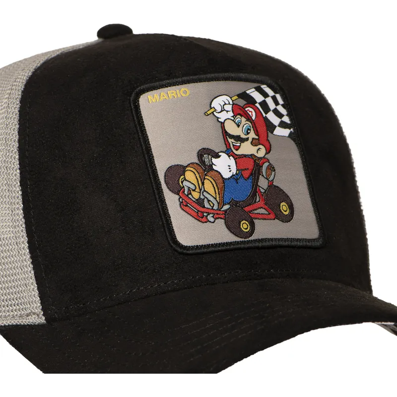 svart-och-gra-trucker-keps-mario-kart-smk3-che-super-mario-bros-fran-capslab