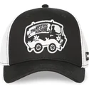 svart-och-vit-truckerkeps-the-mystery-machine-sd3-van-scooby-doo-fran-capslab