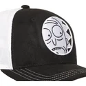 capslab-rick-y-morty-rem6-glo-rick-sanchez-svart-och-vit-truckerkeps