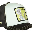capslab-rick-y-morty-rick-sanchez-rem6-gun-bla-och-svart-truckerkeps