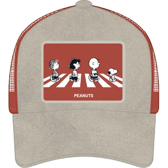 Gorra trucker grå och röd PEA5 PEA Peanuts från Capslab