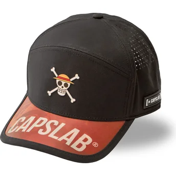Justerbar svart böjd keps Straw Hat Pirates OP6 PIR One Piece från Capslab