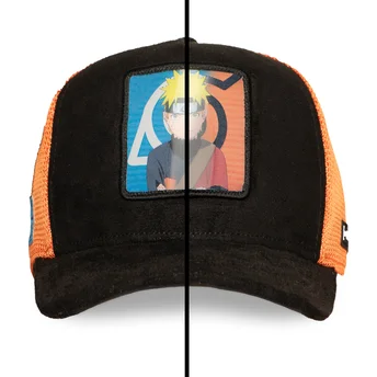Svart och orange Naruto Uzumaki NS5 SAG Naruto truckerkeps från Capslab