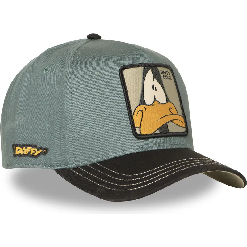 gron-och-svart-bojd-keps-snapback-daffy-duck-loo12-daf2-looney-tunes-fran-capslab