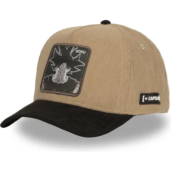 Brun och svart böjd snapback-keps Son Goku DBS7 UNI Dragon Ball från Capslab