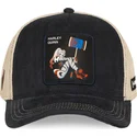 svart-och-beige-trucker-keps-harley-quinn-dc10-har-dc-comics-fran-capslab