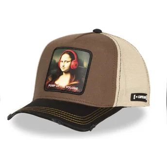 Brun och svart truckerkeps Mona Lisa Pump Up The Volume FAM MON Famous från Capslab