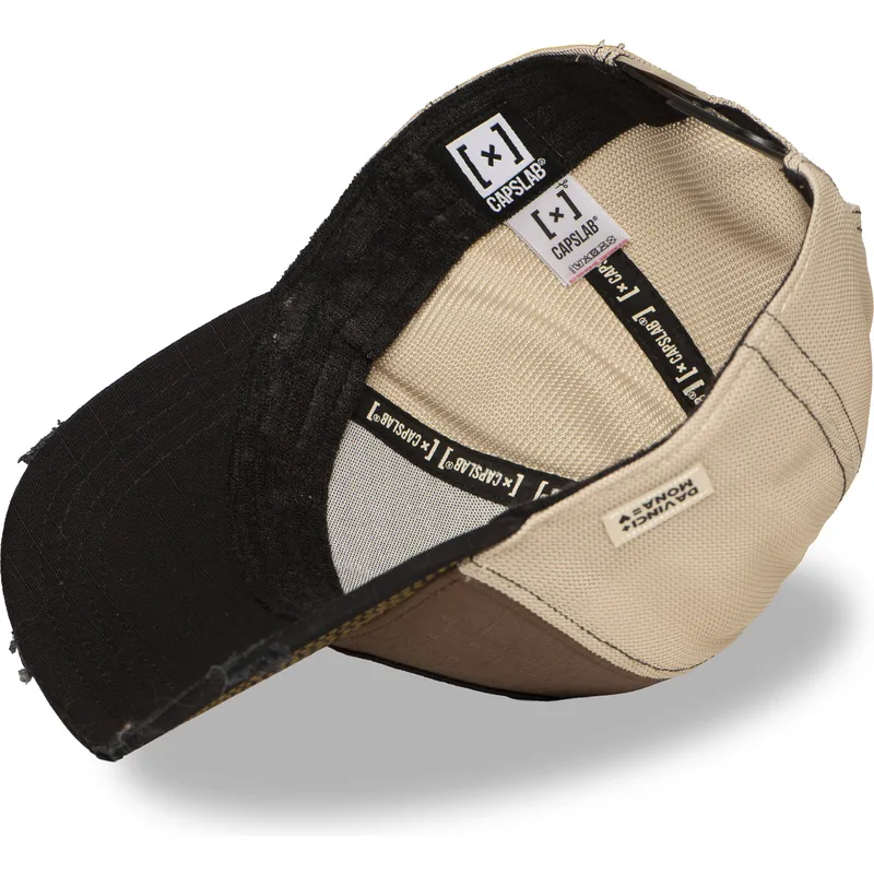 truckerkeps-brun-och-svart-mona-lisa-pump-up-the-volume-fam-mon-famous-fran-capslab