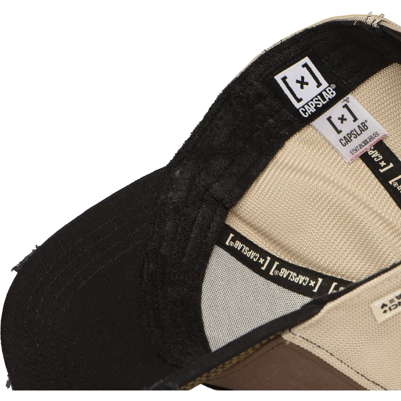 truckerkeps-brun-och-svart-mona-lisa-pump-up-the-volume-fam-mon-famous-fran-capslab