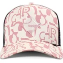 beige-och-rosa-truckerkeps-simple-aztek-hft-fran-djinns