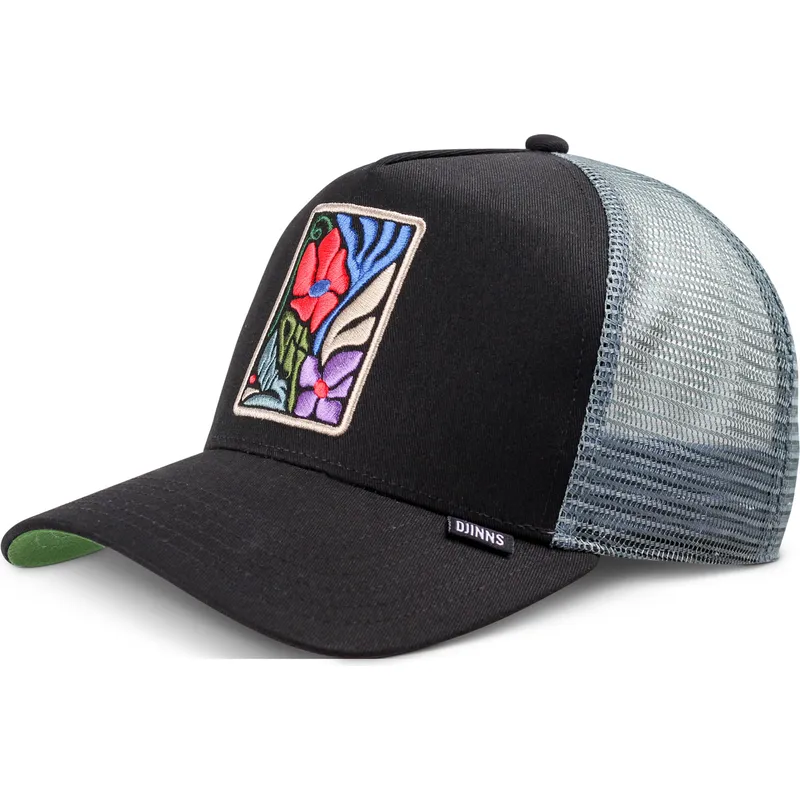 svart-trucker-keps-m-flowers-hft-fran-djinns