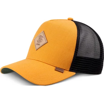 Gorra trucker amarilla y negra Plainlace HFT de Djinns