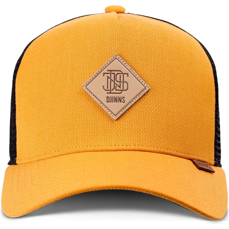 gul-och-svart-trucker-keps-plainlace-hft-fran-djinns