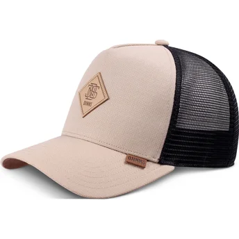 Beige och svart truckerkeps Plainlace HFT från Djinns