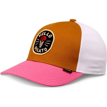 Gorra curva multicolor snapback para niño Food Gelato Basic de Djinns