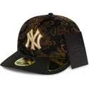 new-york-yankees-mlb-new-era-59fifty-low-profile-floral-cord-three-looms-printed-corduroy-svart-justerbar-bojd-keps