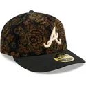 atlanta-braves-mlb-new-era-59fifty-low-profile-floral-cord-three-looms-printed-corduroy-svart-justerbar-kurvad-keps