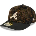 atlanta-braves-mlb-new-era-59fifty-low-profile-floral-cord-three-looms-printed-corduroy-svart-justerbar-kurvad-keps