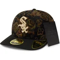 chicago-white-sox-mlb-new-era-svart-bojd-59fifty-low-profile-floral-cord-three-looms-printed-corduroy-keps
