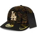 los-angeles-dodgers-mlb-new-era-svart-bojd-keps-59fifty-low-profile-floral-cord-three-looms-printed-corduroy