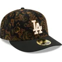 los-angeles-dodgers-mlb-new-era-svart-bojd-keps-59fifty-low-profile-floral-cord-three-looms-printed-corduroy