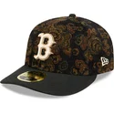 boston-red-sox-mlb-new-era-59fifty-low-profile-floral-cord-three-looms-printed-corduroy-svart-justerbar-bojd-keps