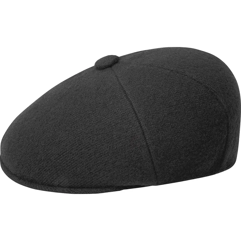 boina-negra-ull-panel-575-svart-fran-kangol
