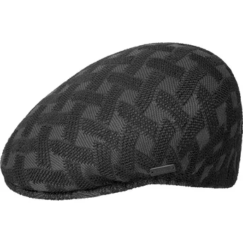 Svart basker Cross Weave 504 Black från Kangol