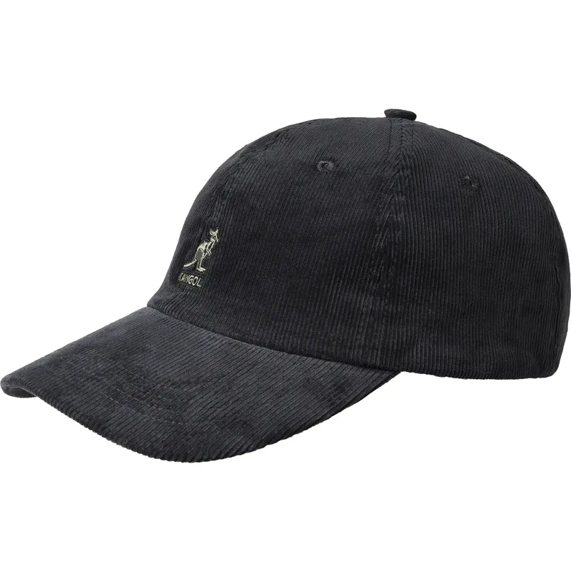 justerbar-svart-bojd-keps-cord-baseball-black-fran-kangol