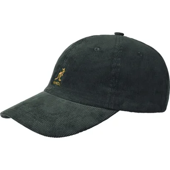 Kangol Cord Baseball Forrester justerbar grön böjd keps