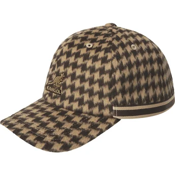 Kangol Block Zig Baseball Justerbar Brun Kurvad Keps