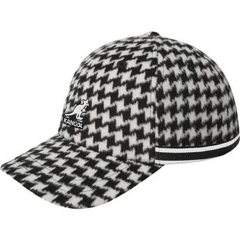 Justerbar vit böjd keps Block Zig Baseball White från Kangol