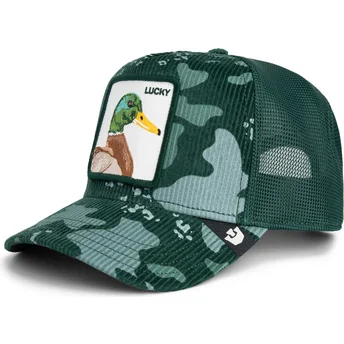 Goorin Bros. The Farm Grön Anka Lucky Duck Corduroy Camo Truckerkeps
