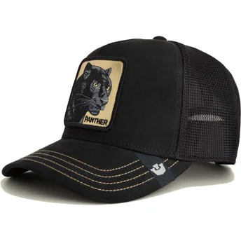 Svart truckerkeps panter Panther Golden Suede The Farm från Goorin Bros.