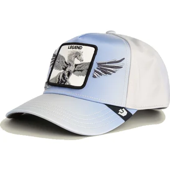Ljusblå kurvad snapback-keps Pegaso Legend Flare Up Wings The Farm från Goorin Bros.