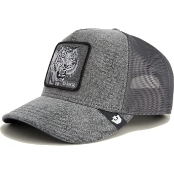 Gorra trucker grå tiger Savage Denim The Farm från Goorin Bros.